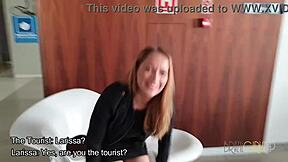 the tourist finally matches with beautiful larissa