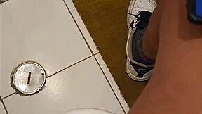 My friend's mom finds me in her bathroom