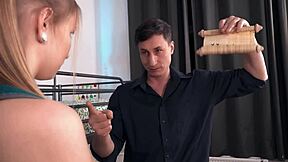 blonde babe mary rock has romantic encounter