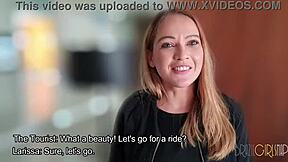 the tourist finally matches with beautiful larissa