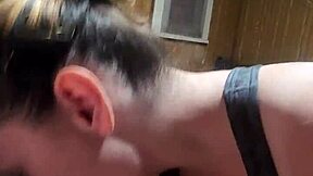 Ivy19921 Delivers Amazing Blowjob and Swallows Cum Like a Pro in Retro Style