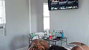 Two Baddies Give Head After Orgy Session