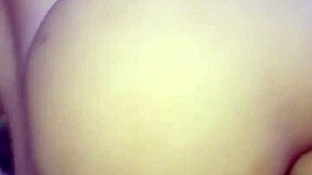 Finishing on the butt of a sexy toy doll