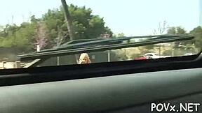 Seductive girlfriend perfectly mixes cock-riding and blowjob