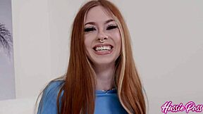 Skinny Redhead Takes 12 Inches - Woops, Meant Kait and Damion Dayski