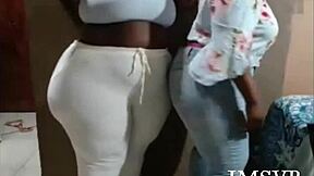 Gigantic Bbw Ass Clapping While Riding And Jerking Off!