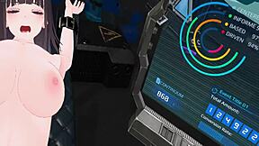 vr fucking woman with dildos and fingering pussy