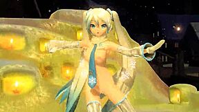 hatsune miku snowman project diva nude mod full nude 😍