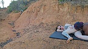 Homemade video of mature blonde in lingerie on a date.