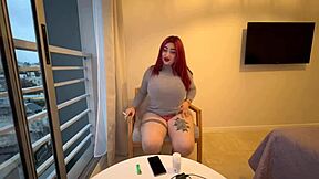 Bossy latina eats monster cock during interview