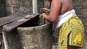 real outdoor naija homemade porn in lingerie