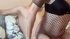 i'm filming my wife in fishnets lingerie for homemade porn