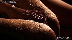 Alexis Crystal and Lady Dee have wild lesbian sex in the sauna!