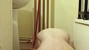 milf slave eats from bowl in humiliating homemade scene