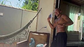 Petite brunette gets assfucked doggystyle bent over