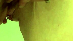 pretty pierced pussy pees suggestively