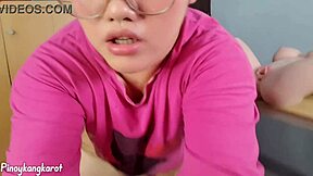 Fat Asian Belly Squirts From Clit Stimulation In Chubby Threesome Blowjob!