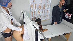 Yo, cuckold groom takes his bride to the gyno for a shock