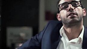 Hot brunette babe explores 3-way sex in reality casting