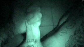 Late Night Stroke Session with Tattoos