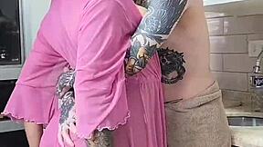 After Work, I Had the Transsexual Crossdresser Eat Me All Over the House