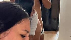 Sister-in-law visits and gets fucked while girlfriend's away