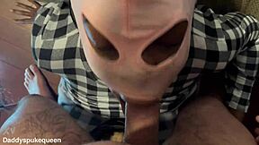 Black Queen Puking Facefuck Taint Licking Cum In Eye