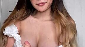 Watch Raelilblack fuck her big tits with dildo?