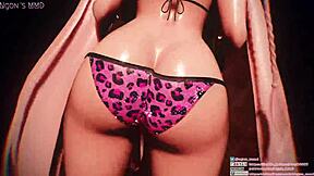 hanako's dynamic dance flaunts big ass and tits