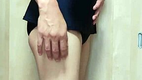 What's hiding under Chiso Moso's maid bra with pierced nipples and huge ass?