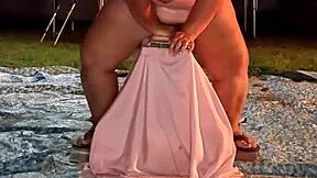 Girlfriend Uses Sex Toys Outdoors