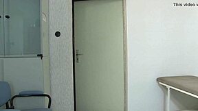 rear end vaccination with her on knees and ass exposed