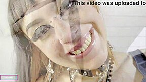 goth latina inserts toy into her pussy