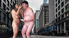 Preview of New York temptation featuring Agarabas and Olpr in outdoor voyeur action 😏