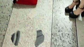 with my step-cousin making videos at home