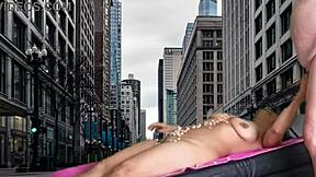 Preview of New York temptation featuring Agarabas and Olpr in outdoor voyeur action 😏