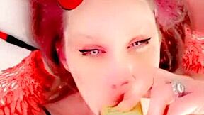 babyooweee says, 'check this slutty black babe with her lover's cock'