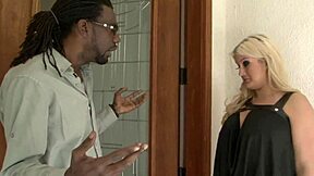 She bends over for passionate fuck before his holiday departure