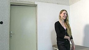 rear end vaccination with her on knees and ass exposed