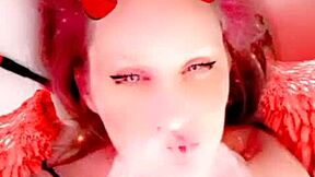 babyooweee says, 'check this slutty black babe with her lover's cock'