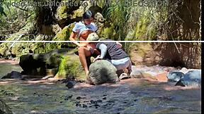 Amateur Couple Records Fucking with Stepbrother by the River