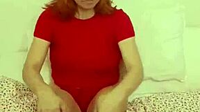 Wet Christmas fun with stepmom alone