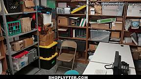 Tiny Latina Teen Caught Stealing, Feels Intense Pleasure