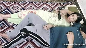 Damn! Indian stepsister caught watching porn, drilled hard by stepbrother