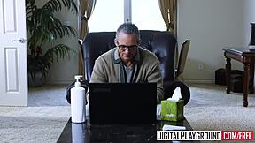 digitalplayground broke girls april snow marcus london tease in group workout