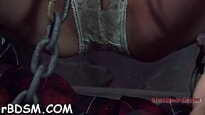 Look at this babe getting punished in latex.