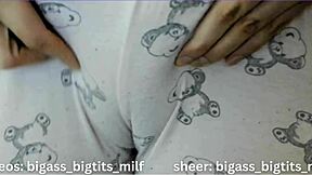 BBW in Pajamas Toys Her Big Clit