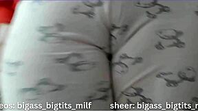 BBW in Pajamas Toys Her Big Clit