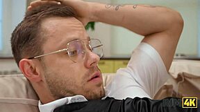 Rim4k luxury lies with a hot blonde in stockings 😍