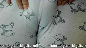 BBW in Pajamas Toys Her Big Clit